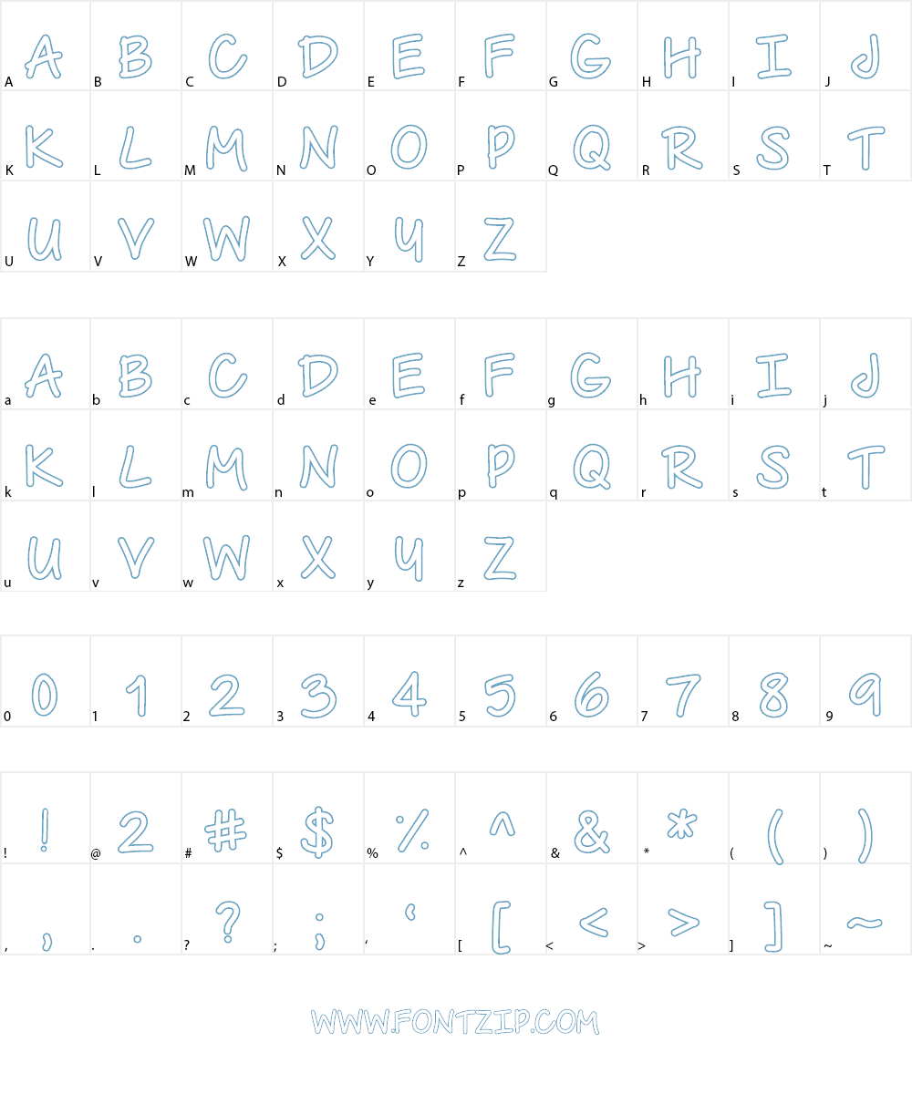 The Urban Way Font Character
